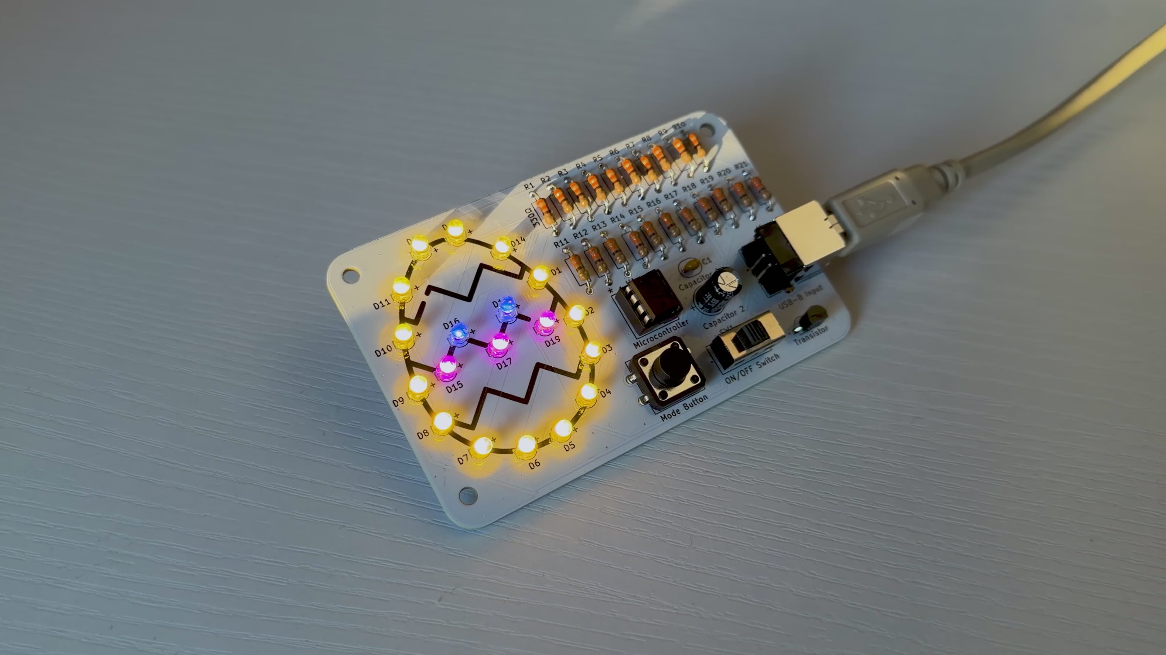 Egg Circuit LED Soldering Kit